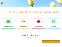 Tablet Screenshot of diabetestrefpunt.nl